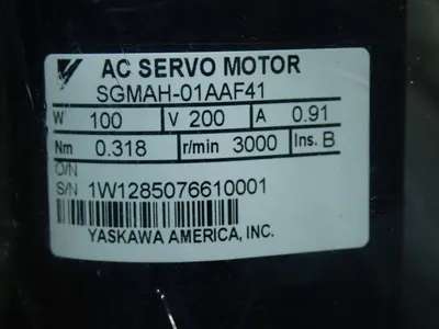 Used YASKAWA / MOTOMAN SGMAH01AAF41 Motors (misc) Ohio US | HGR 24 #1405248