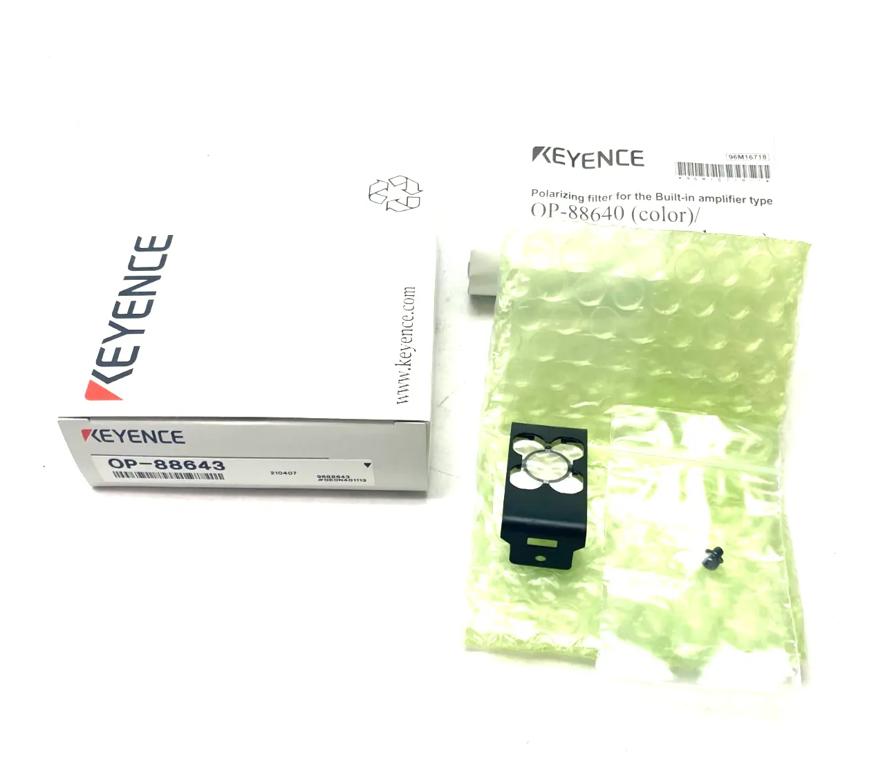 USED KEYENCE MONOCHROME POLARIZING FILTER FOR VISION SENSOR