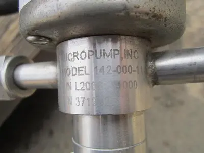 Pump, Gear, 1/2 HP, S/st, Micro, Mdl 142-000-110, #S739564
