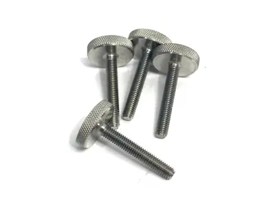 91746A376 | Knurled-Head Thumb Screw, 10-32 Thread, 1-1/4" Long LOT OF 4 - New – Open box