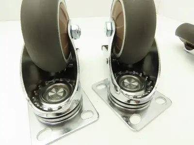 Nefish X003USEVS7 3" Rubber Swivel Caster Set of 4