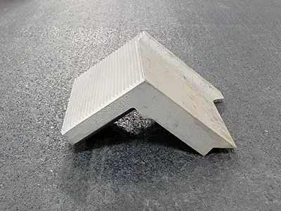 Planer Knife Side Head 42CC0030, 1-1/2" LG, 2" WD, 13/32 THK, 3/16" Radius