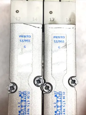 USED FESTO VMPA1-FB-AP-4-1 SUB-BASE WITH 537955 533360 533352