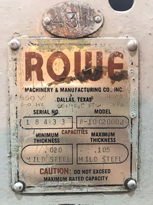 USED 1976 ROWE A-10C2000J