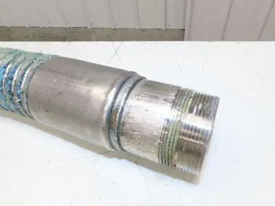 Willcox Flexible Chemical Transfer Hose 316 Stainless 2" NPT x 11' 6"L
