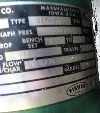 2" 150# Fisher type ED Control Valve , Unused Condition