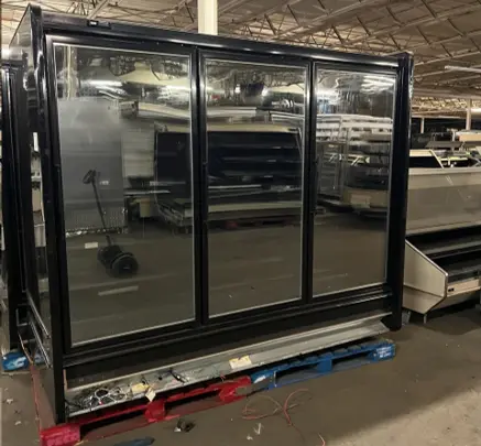 1-0608 Kysor Warren IV5V14 12 Door Reach In Display Freezer Run