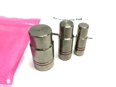 USED NORDSON EFD BARREL FILL LEVEL PLUG KIT FOR SMOOTHFLOW PISTON