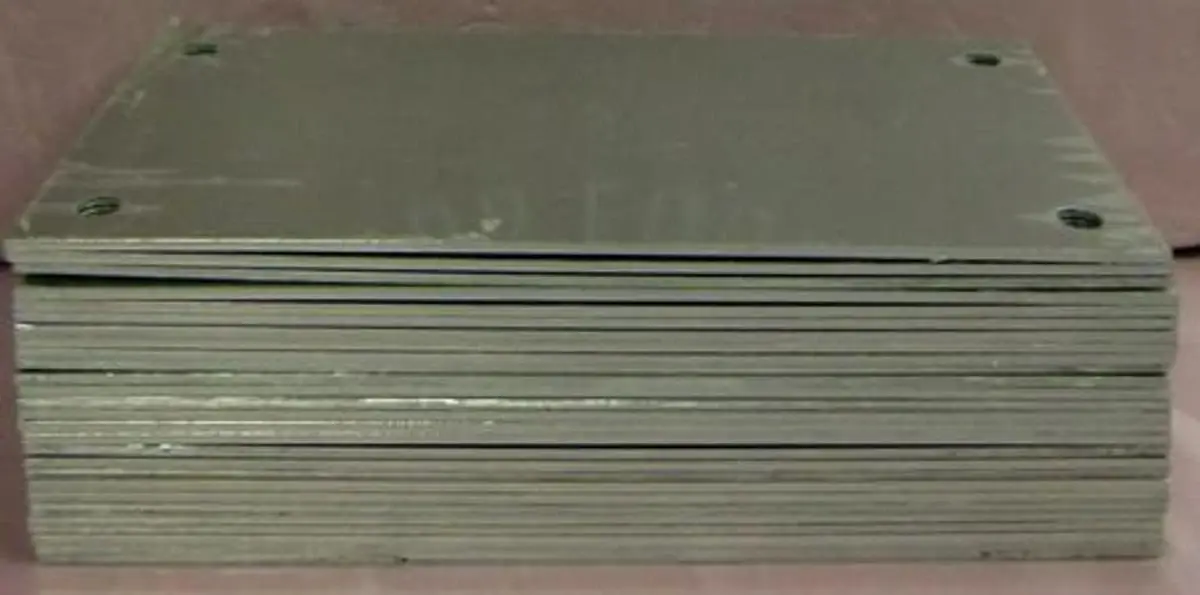 QTY. 27. 6" X 12" X 1/8" ALUMINUM PLATES WITH &fra...