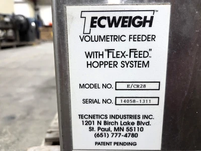Used TECWEIGH _UNKNOWN_ Volumetric Feeders West Virginia US | Cooper Industries #1409263