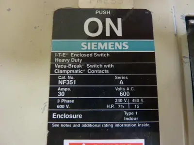 USED SIEMENS NF351