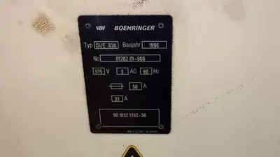 USED 1996 BOEHRINGER DUE 630