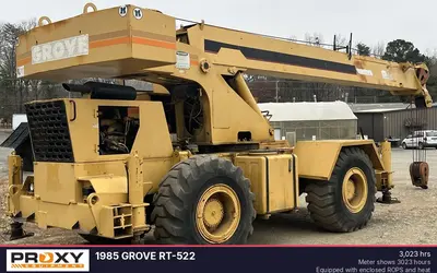 Used 1985 GROVE RT-522 Mobile Cranes North Carolina US | Proxy Equipment #1381999