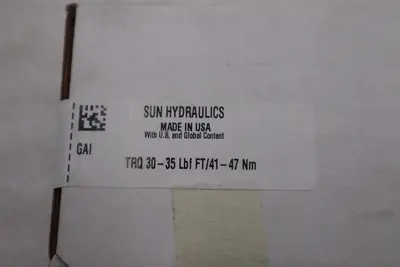 Sun Hydraulics Trq 30-35 Lbf Ft/41-47 Nm - NEW IN BOX - STOCK GF326A
