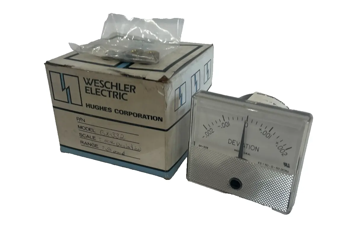 NEW WESCHLER ELECTRIC GX-332 LOAD PANEL METER GX332