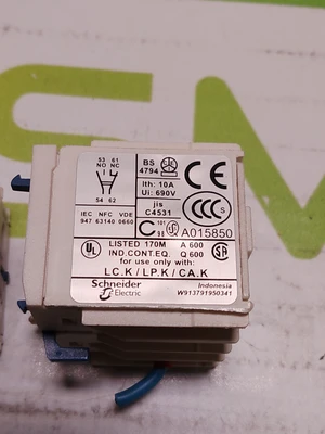 SCHNEIDER ELECTRIC LA1KN11 AUXILIARY CONTACT BLOCK