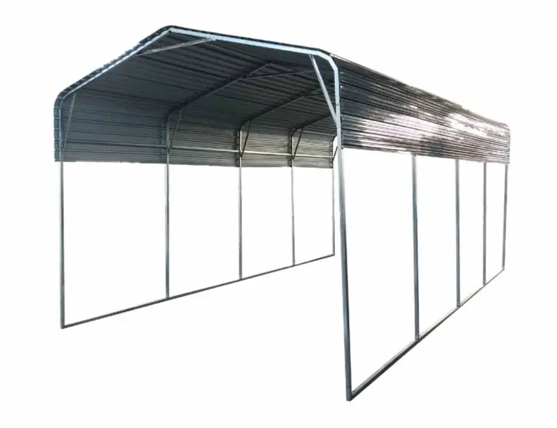 Landhonor 11 x 19 Ft  Metal Garage Shed with Double Front Doors (LHR-MS1119)