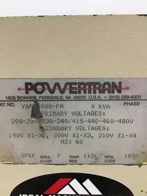 USED POWERTRAN YAM-4000-FM