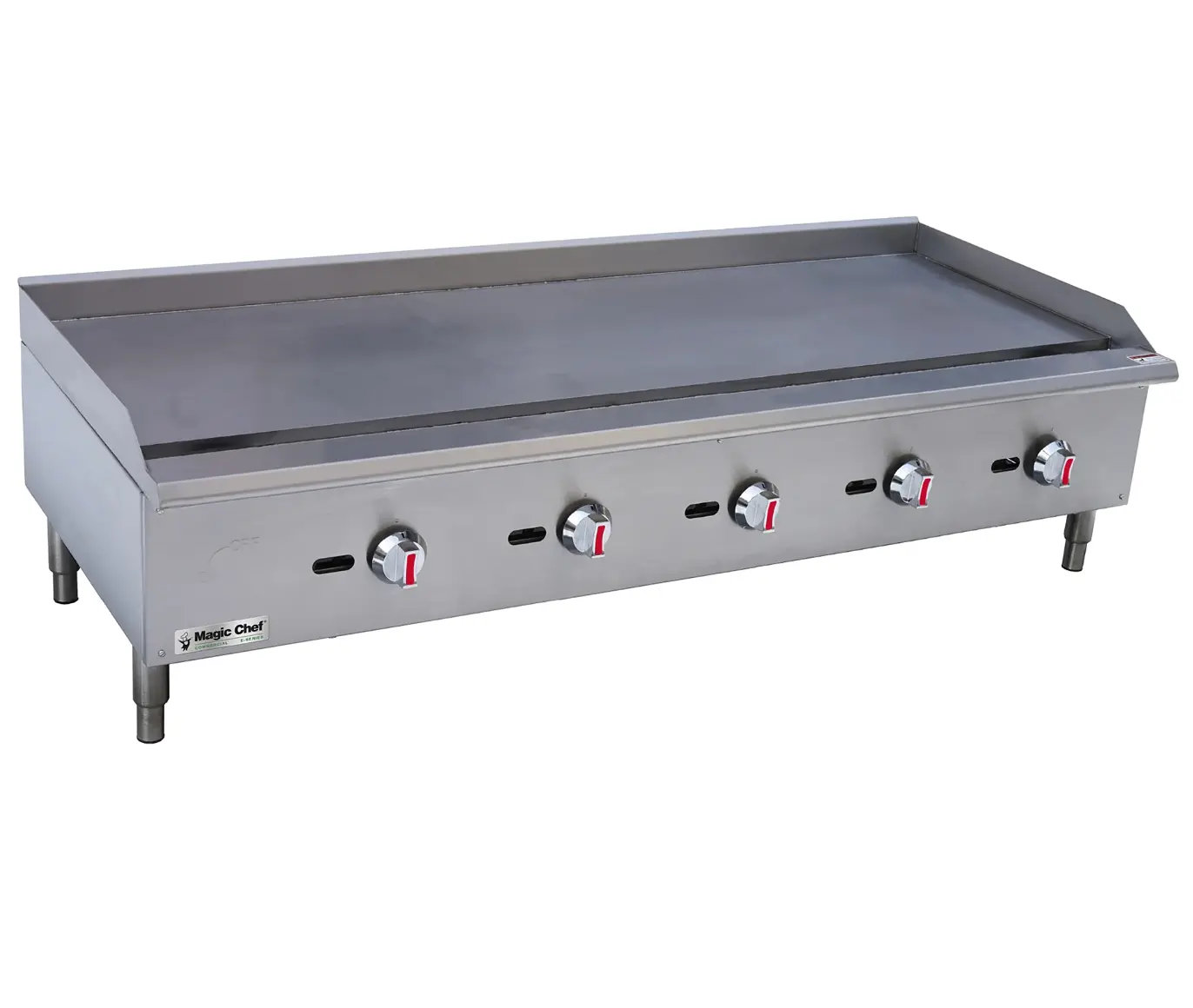 Magic Chef 60 IN. COMMERCIAL THERMOSTATIC COUNTERTOP GAS GRIDDLE IN STAINLESS STEEL