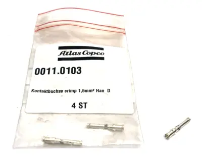 USED ATLAS COPCO CRIMP CONTACT PIN 1.5MM² HAN D