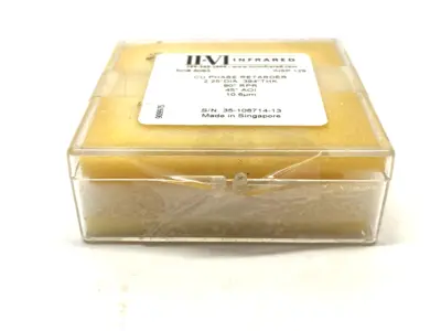 NEW II-VI INFRARED CU PHASE RETARDER 2.25" DIA., .394" THICK 90° RPR, 45° AOI