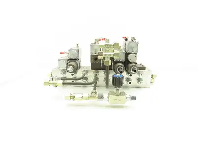 Wandfluh BKII BK4 Solenoid Air Valve 8-Station Hydraulic Manifold Assembly