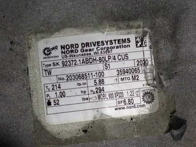 Used NORD DRIVE SYSTEMS 92372.1ABDH80LP/4CUS Motors (misc) Ohio US | HGR 24 #1128396