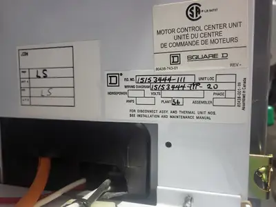USED SQUARE D MODEL 6