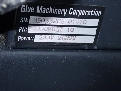 USED GLUE MACHINERY CORP ECONOMELT 10