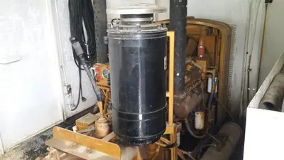 USED GARDNER DENVER PE-5Y 3X5 TRIPLEX WELL SERVICING REVERSING MUD PUMP PACKAGE
