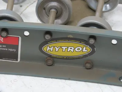 Hytrol 24"x 90 Deg Skatewheel Conveyor Section 22"BF Steel Gravity Roller