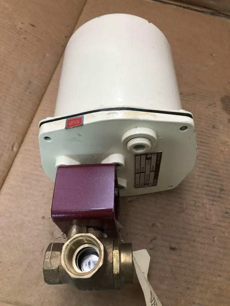 EL-O-MATIC ELS 25 Electric Actuator w/ 3/4″ 3-Way Bronze Ball Valve 400CWP 24VDC