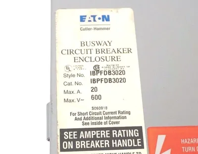 NEW EATON CUTLER HAMMER IBPFDB3020