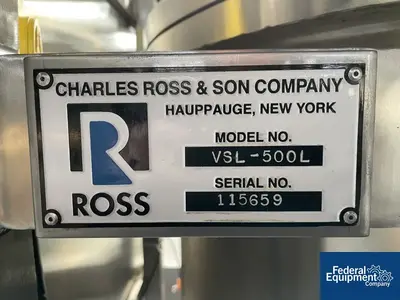 NEW Ross 500 Liter Ross Emulsifier, Model VSL-500L, 316 S/S