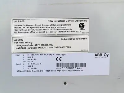 USED ABB ACS800-37-0400-7