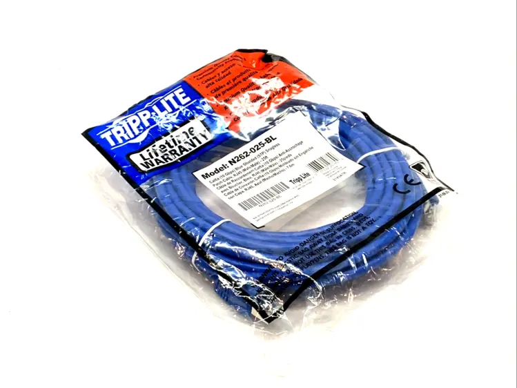 New | in-Stock TRIPP LITE CAT6A 10G SHIELDED SNAGLESS STP PATCH CABLE 25FT BLUE Cable & Wire | Maverick Industrial Sales #1104554