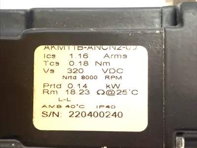 Used KOLLMORGEN AC SERVO MOTOR 40MM Servo Motors | Maverick Industrial Sales #1098913