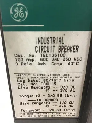USED GE TED136100 / DISCONNECT