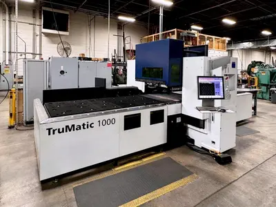 Used 2017 TRUMPF TRUMATIC 1000 FIBER Laser Combo Punches Illinois US | Machine Factory Outlet #1262849