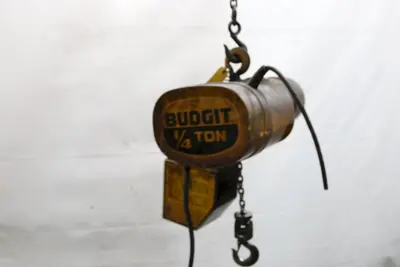 1/4 TON BUDGIT ELECTRIC CHAIN HOIST: STOCK #11998