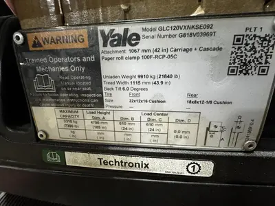 Used YALE GLC120VX Liquid Propane Forklifts Pennsylvania US | Global Equipment International, LLC #1064276