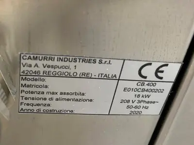 NEW 2020 CAMURRI INDUSTRIES CB400