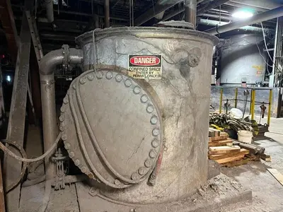 1,500 GALLON 76" X 76" (96" WIDE WITH FLANGES) STAINLESS TANK 304L STAINLESS