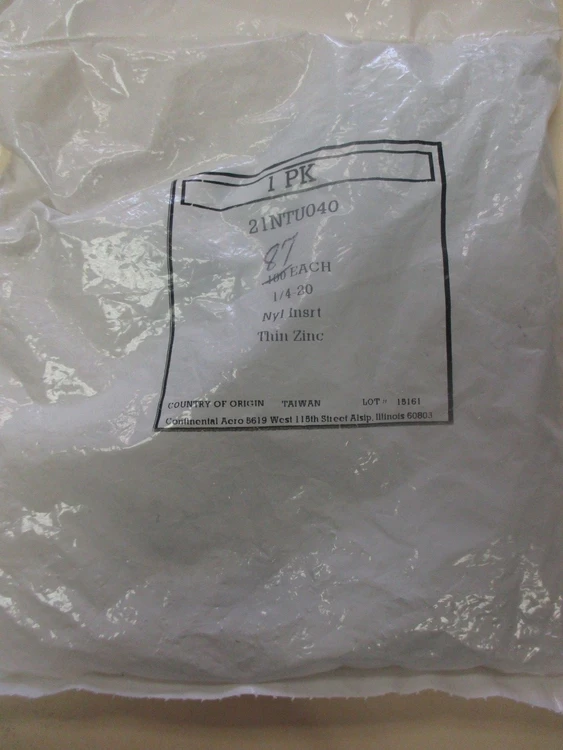 New | in-Stock Continential Aero 21NTU040 Nuts & Screws Arizona US | ASSET CONVERSION SPECIALISTS, INC. #313168