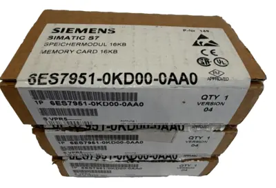 NEW LOT OF 3 SIEMENS 6ES7 951-0KD00-0AA0 MEMORY CARD 5V 6ES79510KD000AA0