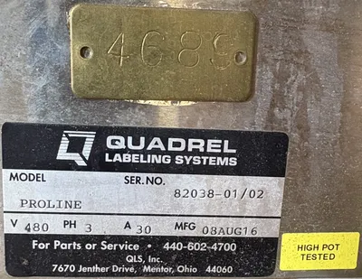 QUADREL PROLINE Other CNC, Metalworking & Manufacturing | ESS Industrial Equipment Sales (13)