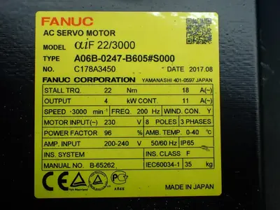 USED FANUC A06B0247B605#S000