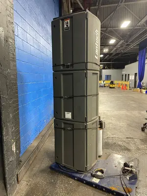 Lantech 65” Diameter Turntable Q-series Semi-automated Stretch Wrapping System