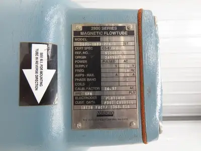 Foxboro 2891-SBBB-PPA-G Magnetic Flow Tube Meter 120V 1/2"Flanged 316L