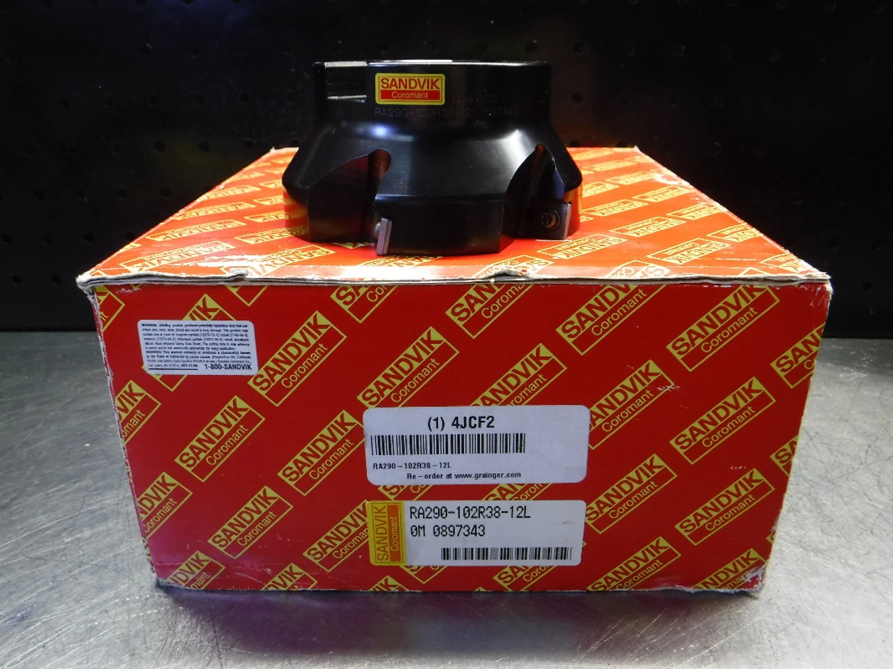 Sandvik 4" Indexable Facemill 1.5" Arbor RA290-102R38-12L (LOC2441)